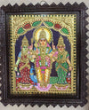 Thanjavur Oviyam Lord Ganesha Fully Embossed 18x15  Size  South Indian Religious Wall Decor Tanjore Painting