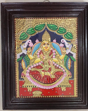 gajalakshmi goddess painting