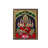 15"X12" Gold Tanjore Painting of Varahamahalakshmi, Teakwood Frame, worshipped for wellbeing of all family members,personalized gift to your in-laws