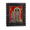 15"x12" Gold Tanjore Painting Of Famous Paarthasarathi, Srinivasa, Balaji, Venkatachalapathy, Teakwood Frame, Destroyer Of The Sins Of his Devotees