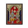 15"x12" Gold Tanjore Painting of Lord Paandurangan Swamy, Puja Room Wall Decor