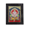 18"x14" Sri Ganesha Tanjore Painting. Vighnaharta, Who Guides His Devotees Towards The Right Path. Prayed For New Beginnings In Life