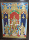 Thanjavur Oviyam Lord Murugan Gold Foil 44x32  Size  South Indian Religious Wall Decor Tanjore Painting Art