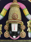 27"x31" Gold Tanjore Painting of Balaji Face,Teakwood Frame, office anniversary celebrations, new home puja room paintings