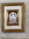 Ganesha 999 Silver Frame Large Wall Hanging
