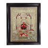 23"x19" Gold Tanjore Painting of Salasar Balaji,Teakwood Frame, office anniversary celebrations, new home puja room paintings