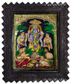 18"x15" Sathyanarayanan Tanjore Painting. Good for improving domestic harmony and good luck. Ready Stock Wall Decor