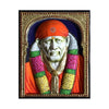 10x8" Shirdi Sai Baba Tanjore Painting. Followed By People Of All Faiths & Prayed Worldwide