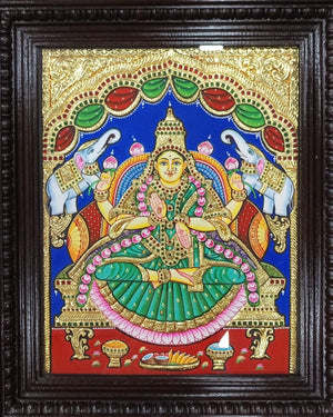 gajalakshmi goddess painting