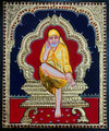 12*10" Shirdi Sai Baba Tanjore Painting. Followed By People Of All Faiths & Prayed Worldwide