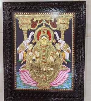 gajalakshmi goddess painting