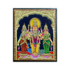15"x13" Murugan Valli Devyani Tanjore Painting, Teakwood Frame, Ready Stock, Immediate Dispatch