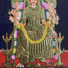 15"x13" Gold Tanjore Painting Of Samayapuram Mariamman, For Your New Home Temple Wall Decor
