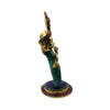 13.5" Brass Idol of Pullanguzhal Krishna (Flute Krishna), Decorated Idol For Your Living Room Decor