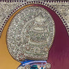 18"x15" Tanjore Painting of Kathakali - Classical Indian Dance, Wall Decor