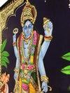 18"x15" Lord Veera Venkata Satyanarayana Swamy Tanjore Painting, Semi-Embossed Style, Bestows Good Health, Prosperity, Success, And Happiness Price: