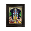 18"x15" Lord Veera Venkata Satyanarayana Swamy Tanjore Painting, Semi-Embossed Style, Bestows Good Health, Prosperity, Success, And Happiness Price:
