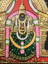 18"x27" 2D Semi Embossed Gold Tanjore Painting of Thaayar & Perumal, Wedding Anniversary Gift