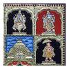 28"x22" Dasavataram Tanjore Painting, With Lord Vishnu. Religious Wall Painting For Your Puja Room