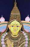 36"x24" Gajalakshmi Tanjore Painting For Your Home At Front Door Entrance