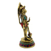 10" Brass Idol of 5 Faced Hanuman, Decorated Idol To Be Kept At Entrance, To Stop Evil & Negativity