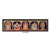 Gold Tanjore Painting of Perumal Lakshmi Ganesha Saraswati & Murugan, Most preferred and beautiful Tanjore Painting for every home in India