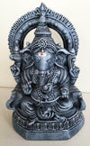 Stone Finish Ganesha Paper Mache Material-With Gift Wrap