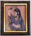 Rajasthani Traditional Gemstone Painting - Small