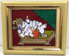 Reading Ganesha Glass Painting With Synthetic Frame