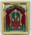 Kamatchi Glass Painting With Synthetic Frame
