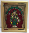 Aandal Glass Painting With Synthetic Frame
