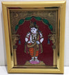 Krishna Glass Painting With Synthetic Frame