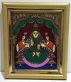 Lakshmi Glass Painting With Synthetic Frame