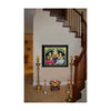 18' Gold Tanjore Painting of Lakshmi Ganesha Saraswati, For Home Temple Room, Puja Room Paintings, Office Anniversary Gift Idea