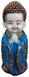 Laughing Buddha In Blue For Gifting Fibre Material