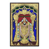3.5'x2.5' Tanjore Painting of Lord Srinivasa, Southindian Wall Decors For Your House Warming Homam Puja