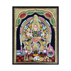 Samayapuram Mariamman | Durga | MahaKali | AadiShakthi Gold Tanjore Painting, Teakwood Frame, Amman Paintings For Your New Home Temple