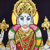 Gold Tanjore Painting of Varahamahalakshmi, Teakwood Frame, worshipped for wellbeing of all family members,personalized gift to your in-laws