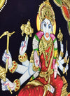 Gold Tanjore Painting of Varahamahalakshmi, Teakwood Frame, worshipped for wellbeing of all family members,personalized gift to your in-laws