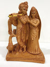 Radha Krishna 9"x6" Wood Finish (POP)